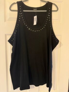 Torrid Heritage Rib Embellished Scoop Tank size 6